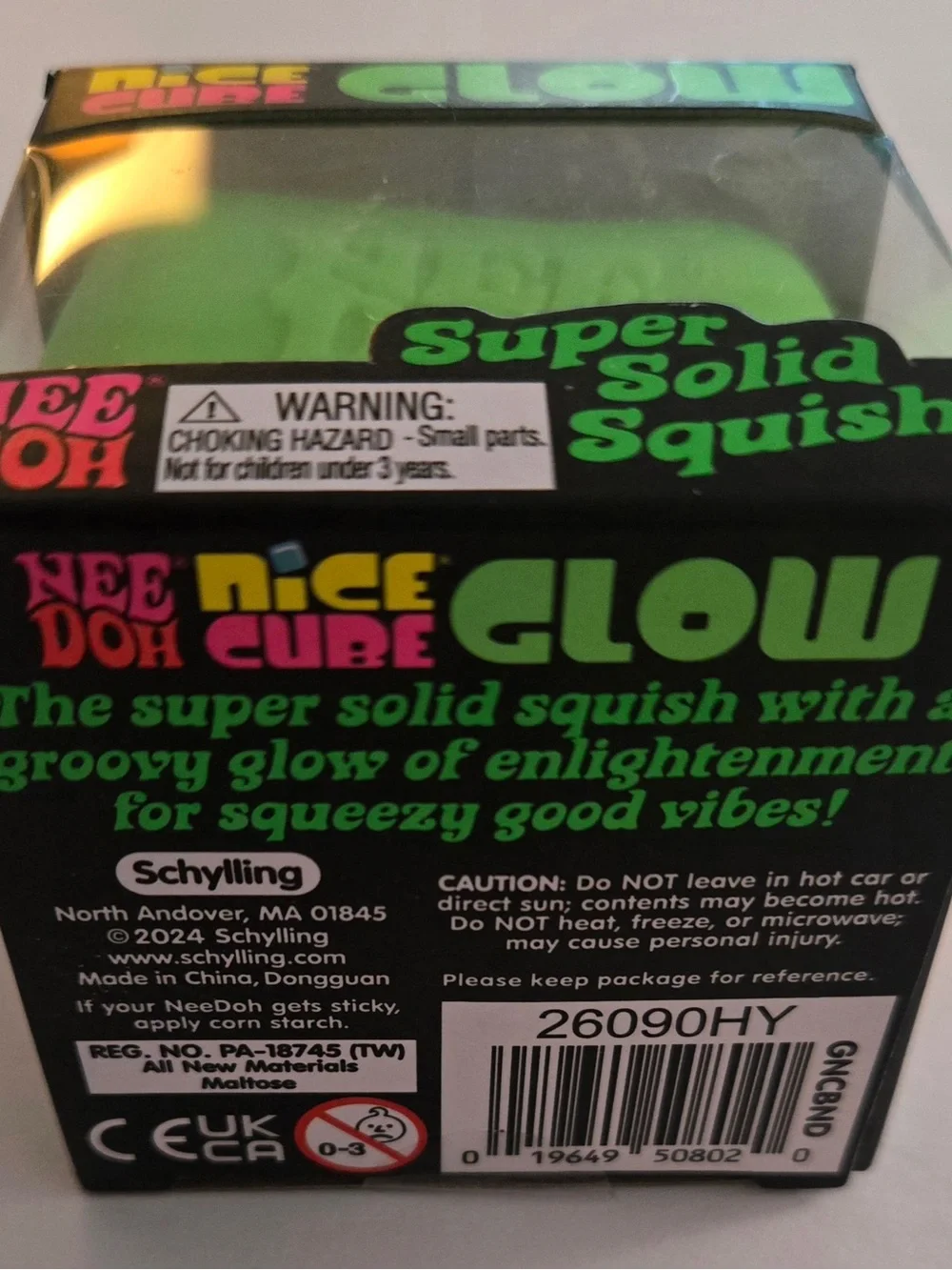 NEEDOH Nice Cube Glow Super Solid Squish - Green